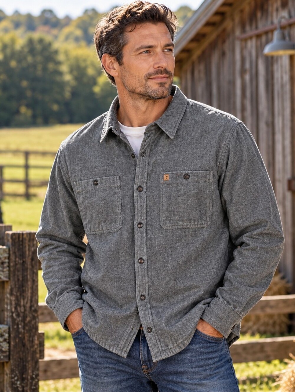 Coleman Men Sherpa Fleece Lined Shirt Jacket Charcoal Gray Workwear Shacket XXL